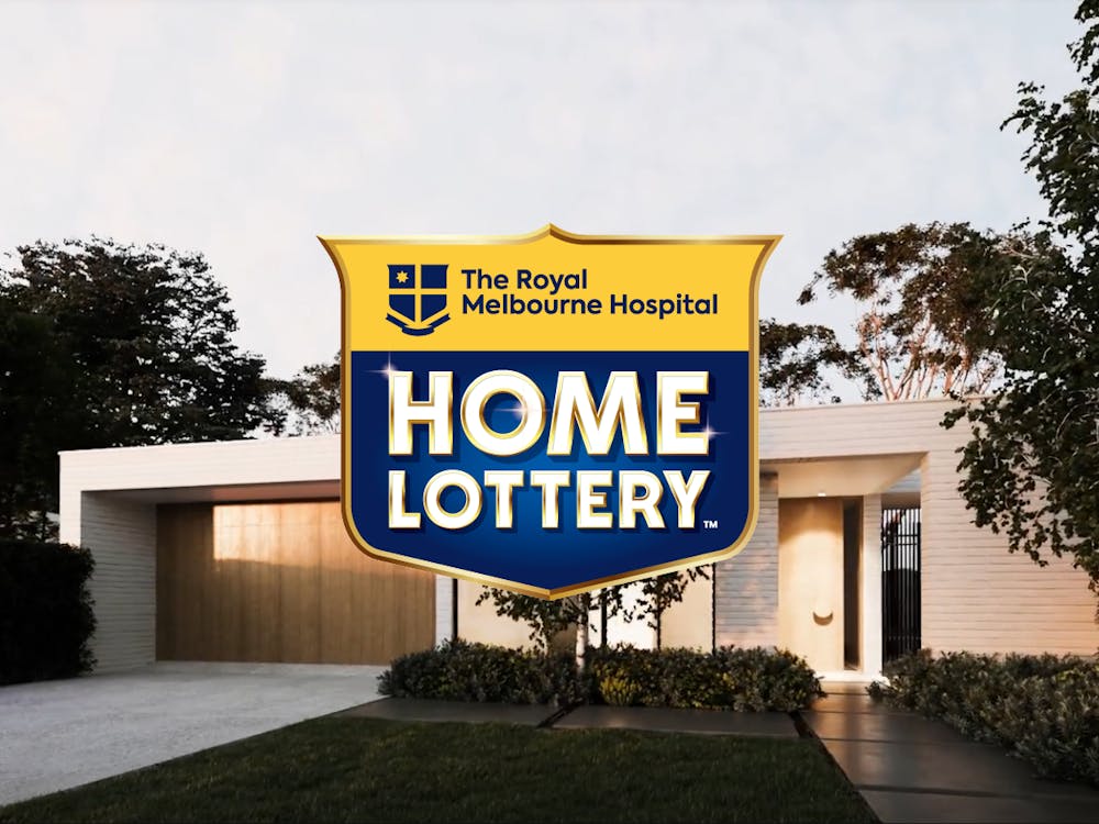 The RMH Home Lottery banner ad
