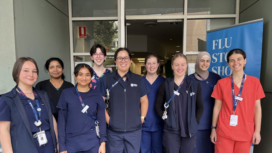 RMH nurses get their annual flu vaccine