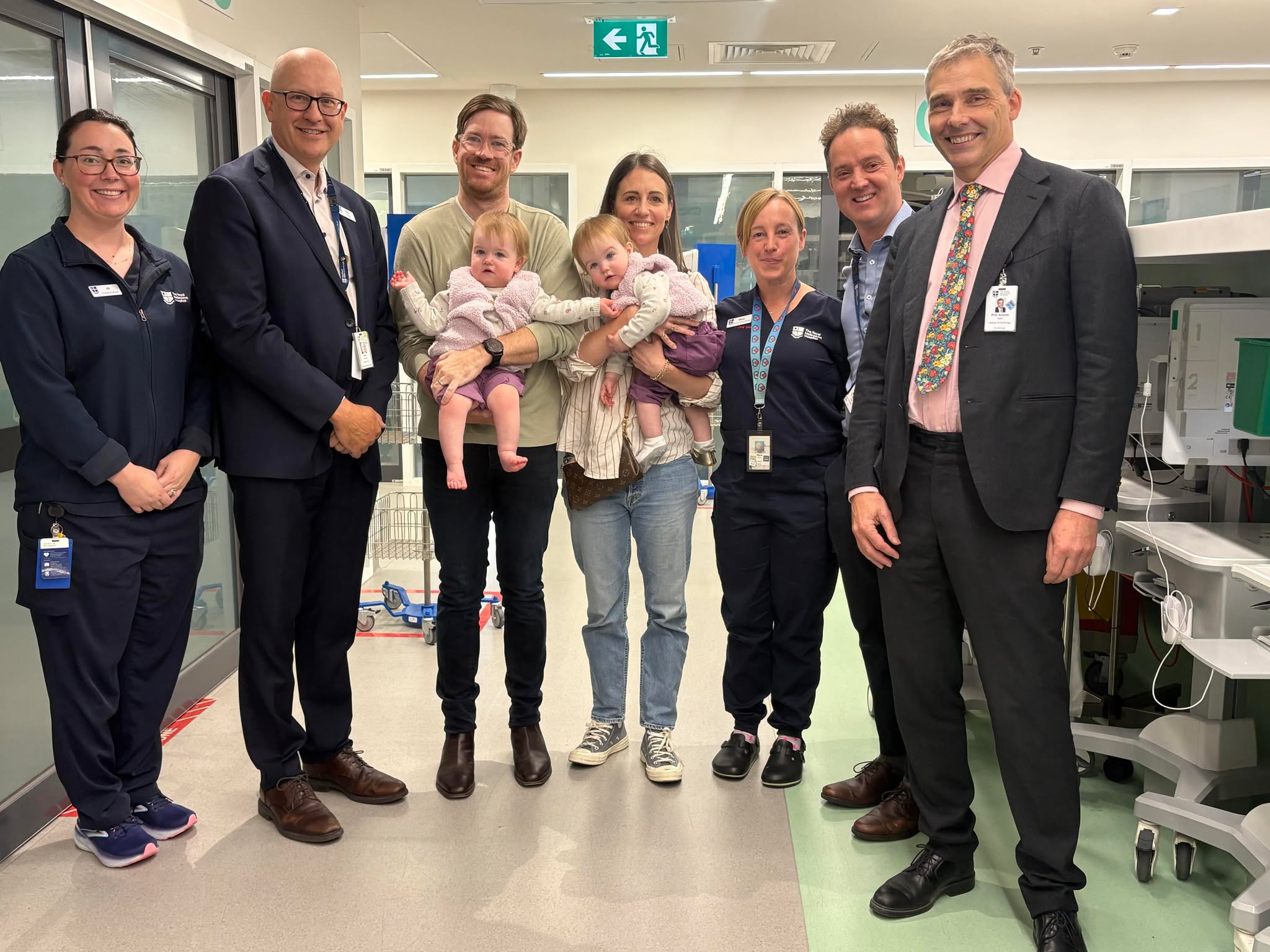 Alex Judd and family reunion at RMH ICU, 25 May 2025