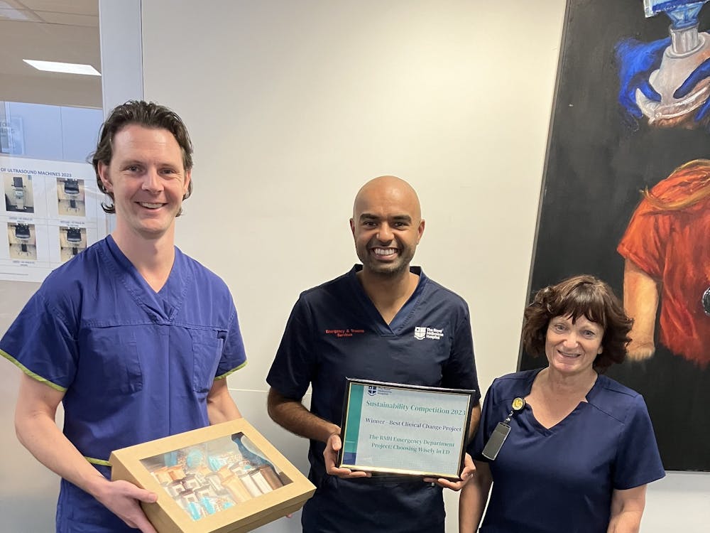 Sustainability Competition Emergency staff Best Clinical Change Project winners 2023
