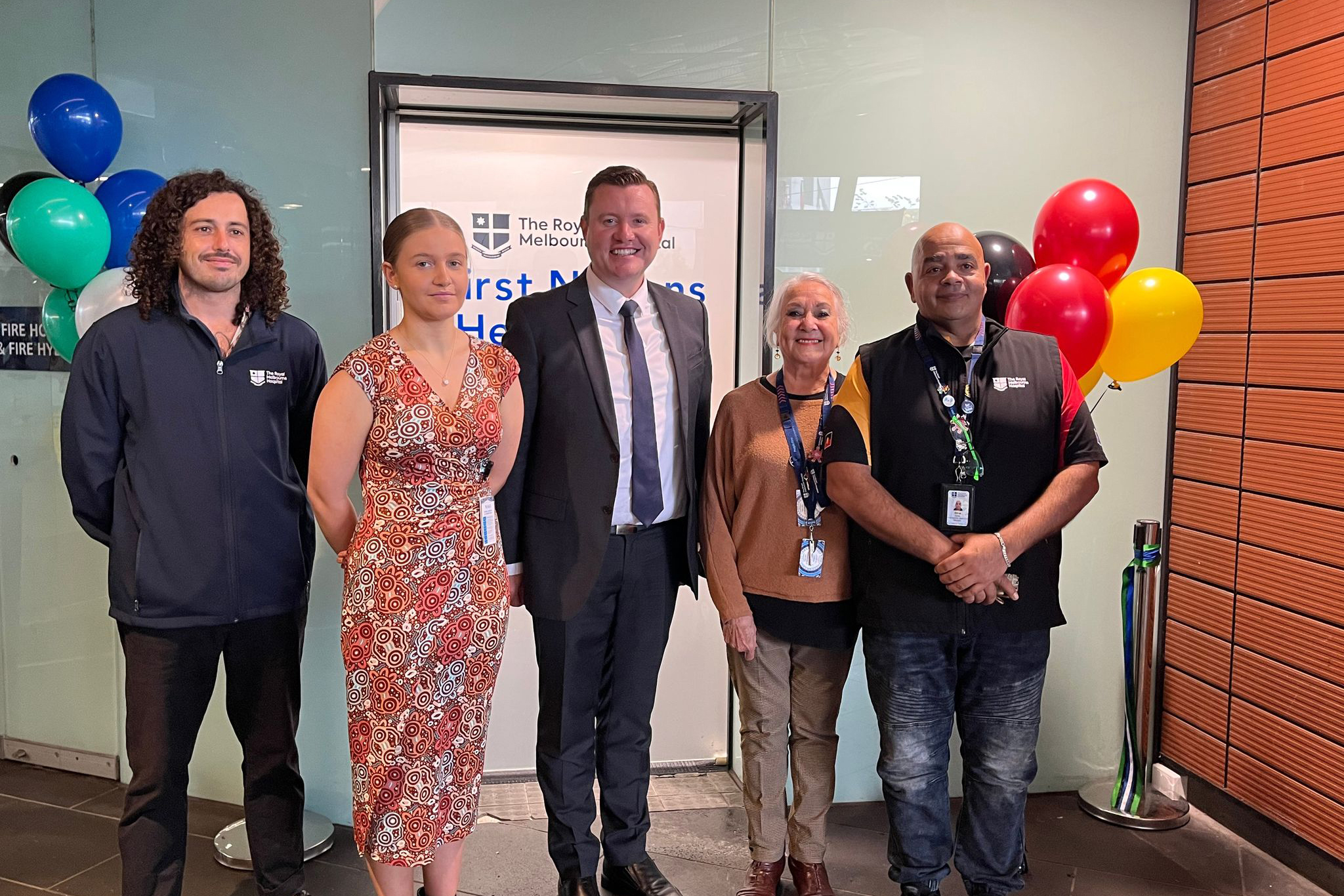 First Nations Health Unit team and Tim Richardson