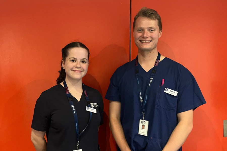 Charlotte and Spencer, 2024 RMH nursing grads