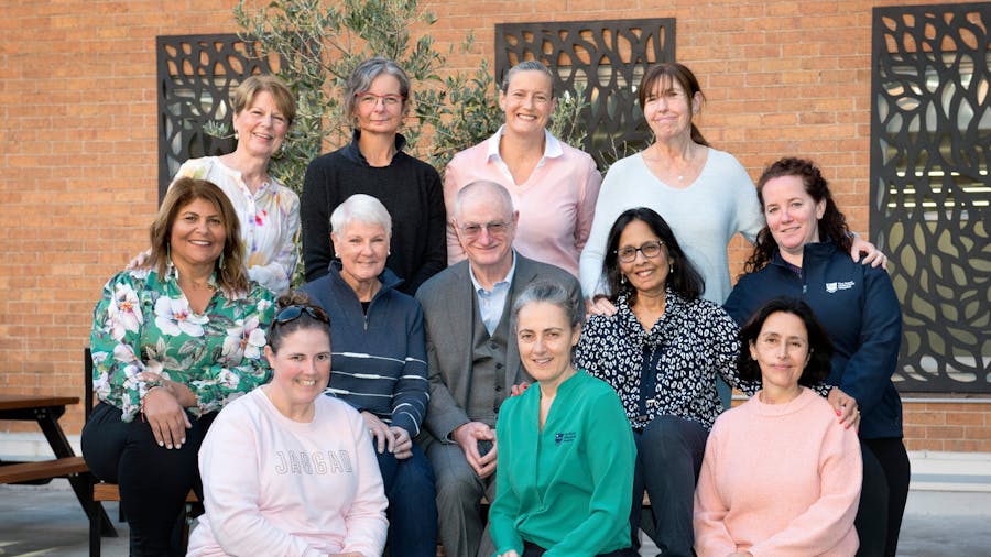 Prof David Wiesenfeld and oral cancer patients