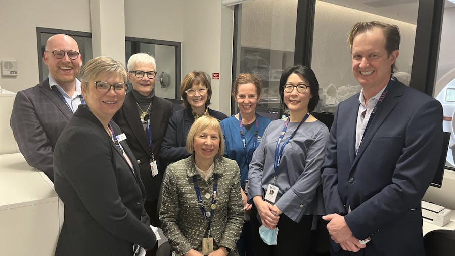 Medical Imaging team with Minister for Health at the new RMH MRI space