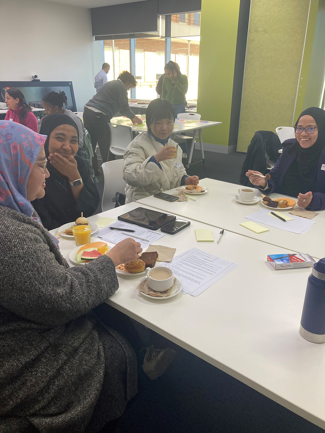 Community Engagement Strategy workshop participants enjoying brunch