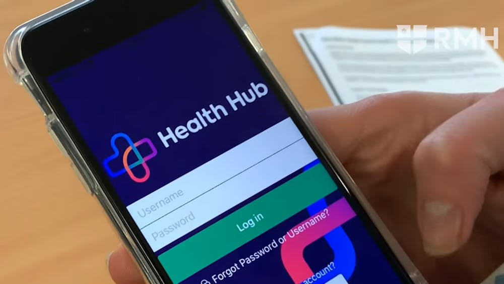 Health Hub on a mobile