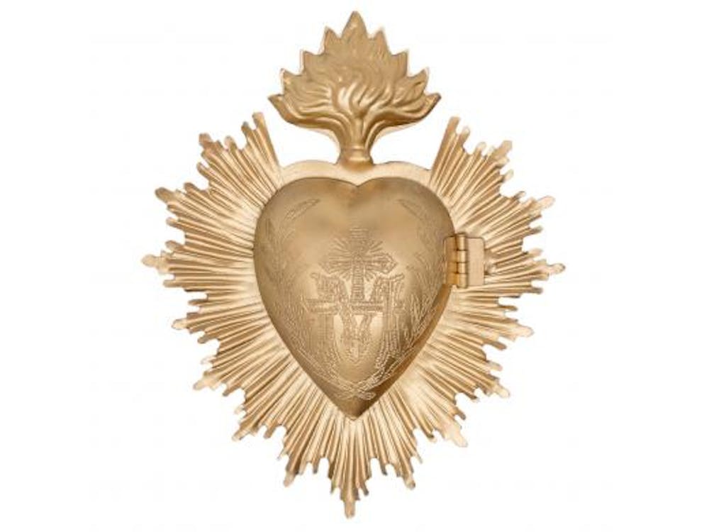 Sacred heart ex-voto from Mexico