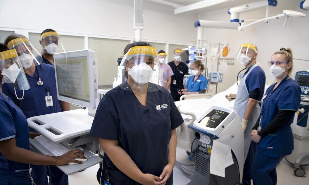 Staff in the ICU