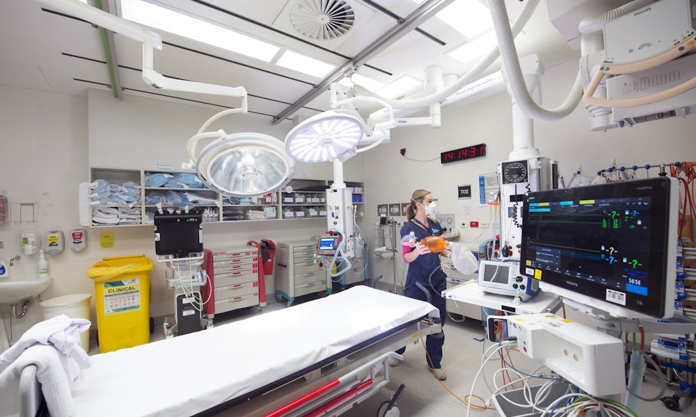 Nurse in Emergency trauma bay