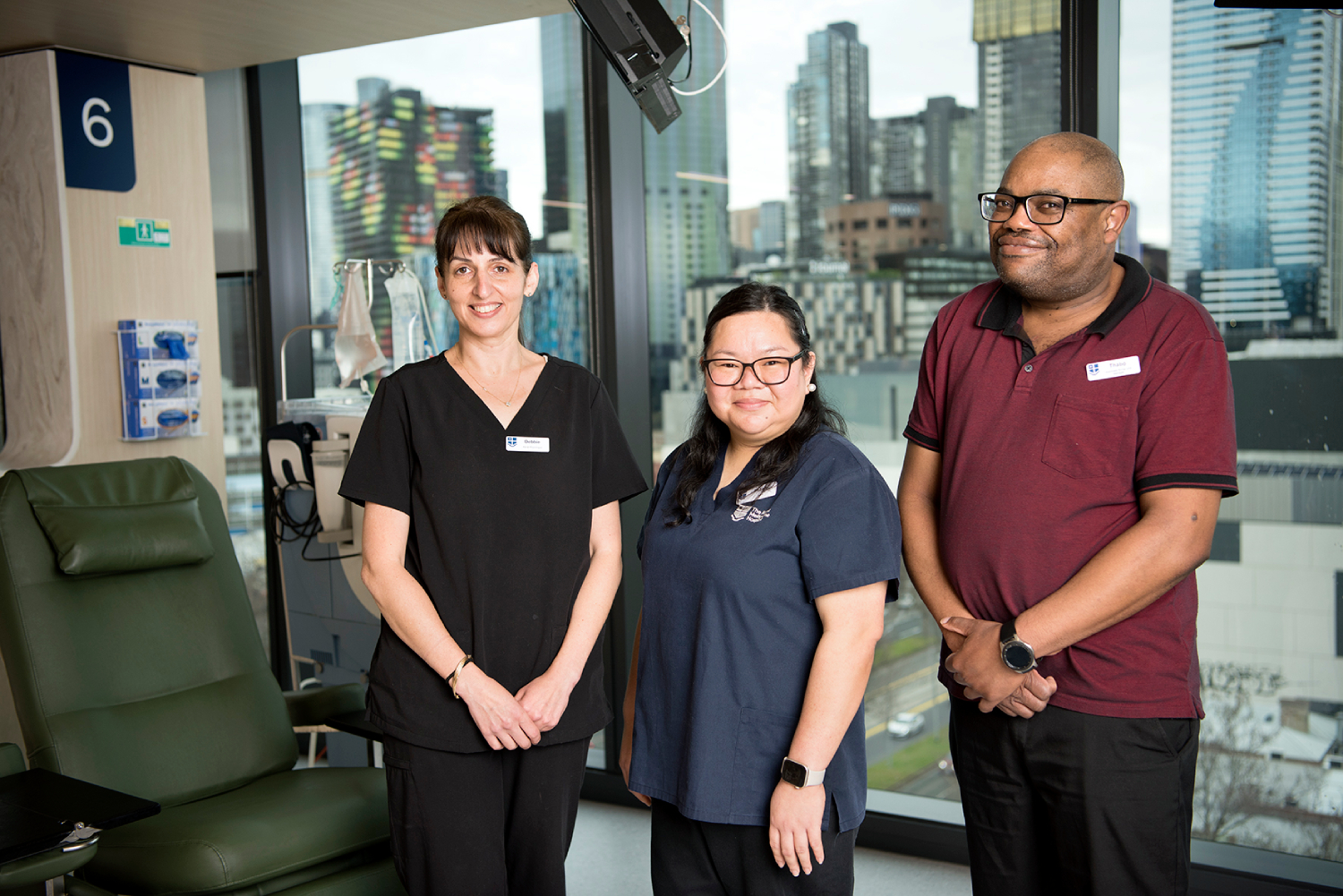 Kidney care dialysis staff at the John Perrett Kidney Centre