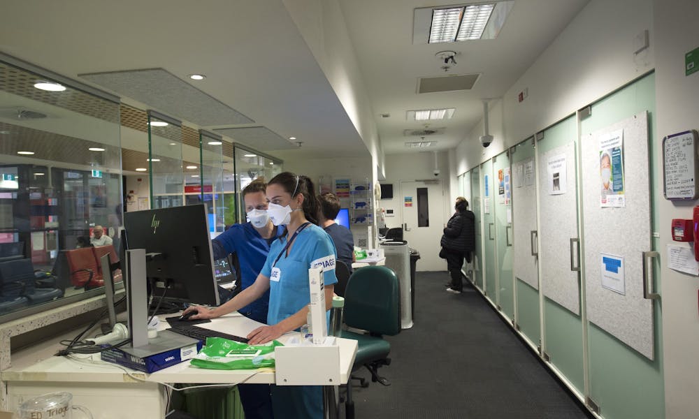 Triage staff in the Emergency Department