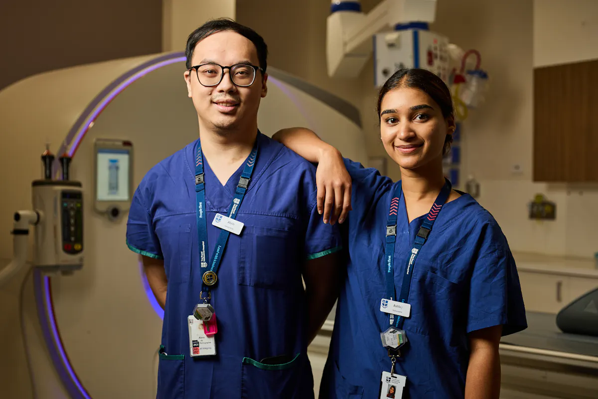 Two RMH radiographers in imaging lab