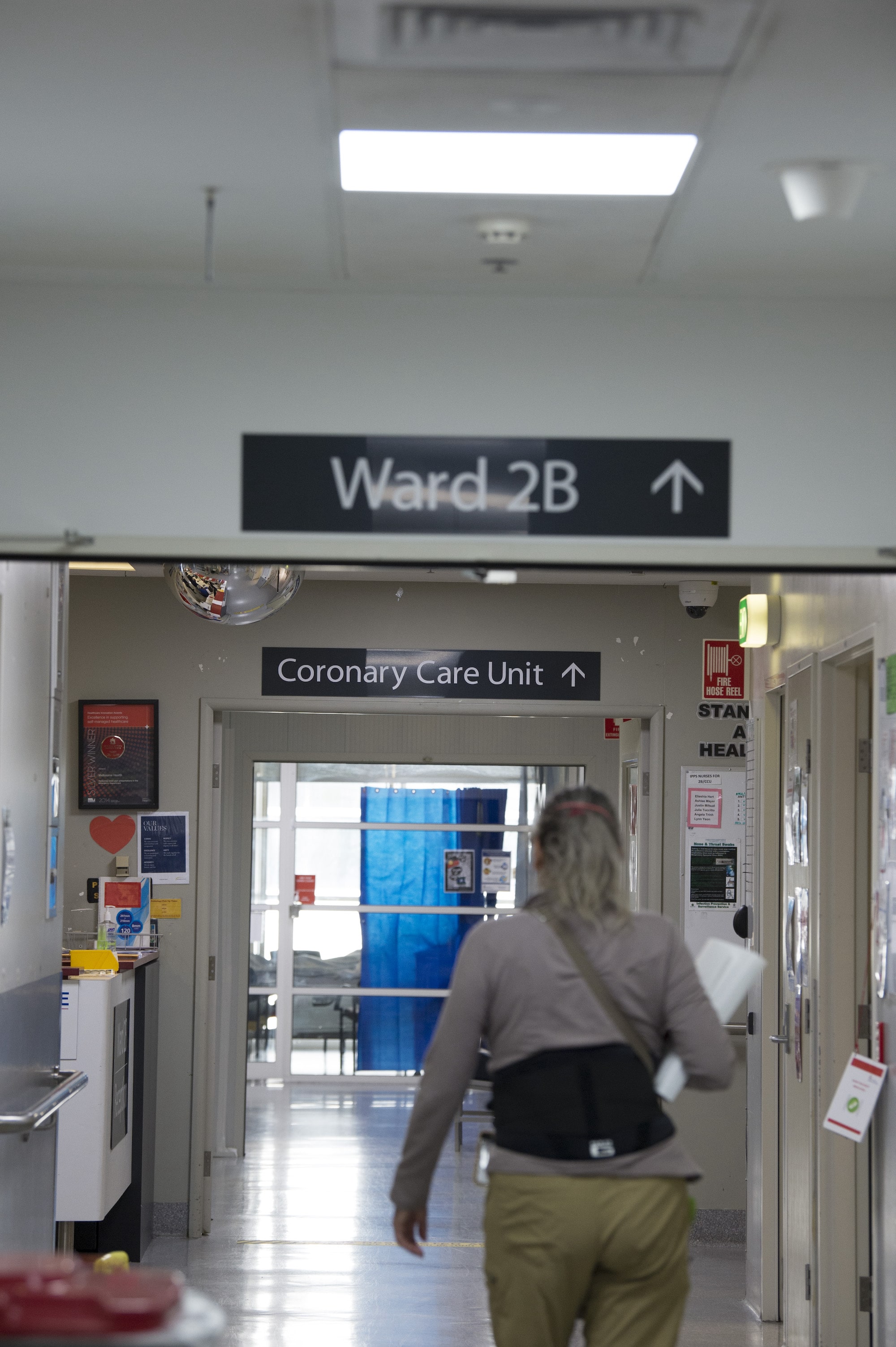 Entry to Cardiology ward