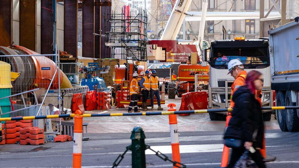 Metro Tunnel Project works in Melbourne