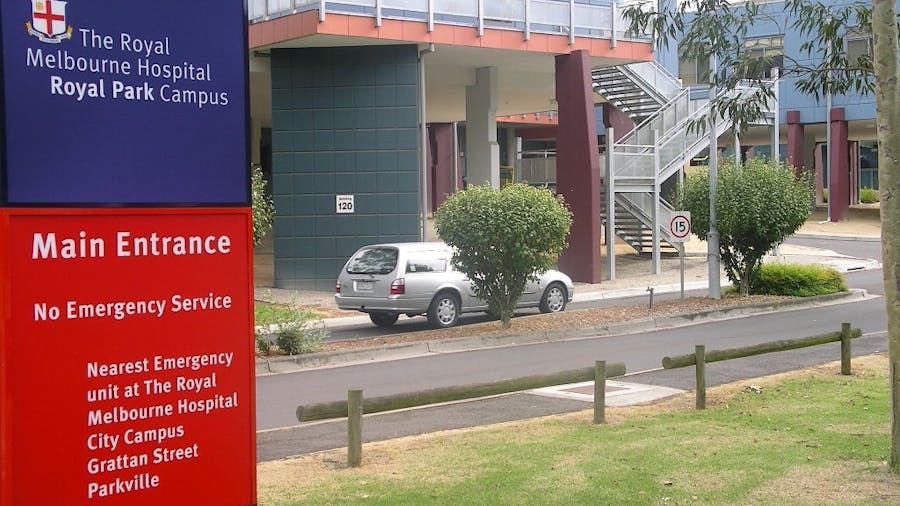 The RMH Royal Park main entrance